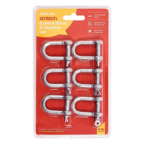 Piece 8mm shackle set - 6,