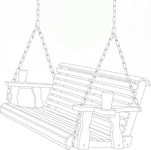 Porch swing hanging - porch, chain