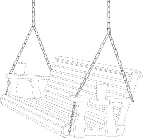 Porch swing hanging - hanging, chain