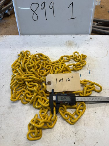 Yellow powder coated - 1/4",